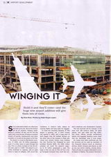 Reportatge publicat a la revista BARCELONA METROPOLITAN sobre l'ampliació de l'aeroport del Prat recollint el punt de vista de l'AVV de Gavà Mar (Desembre de 2007) (pàgina 1 de 3)